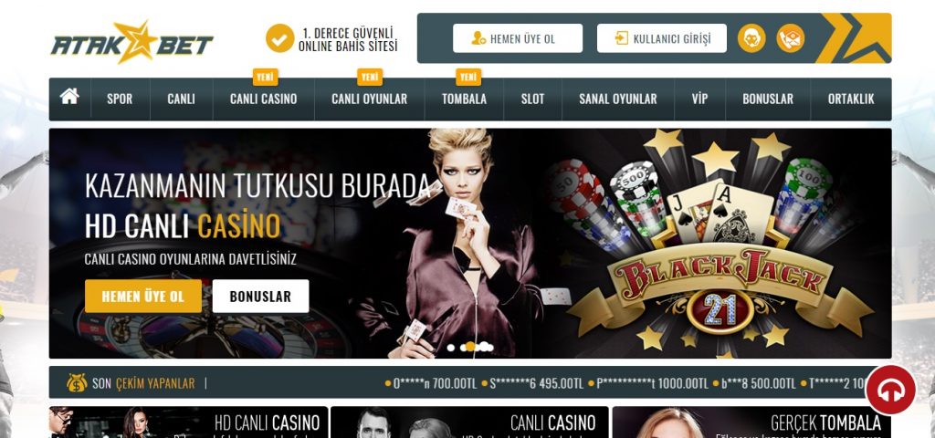 atakbet Canlı Casino Altyapı Şirketi